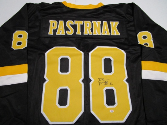 David Pastrnak of the Boston Bruins signed autographed hockey jersey PAAS COA 584