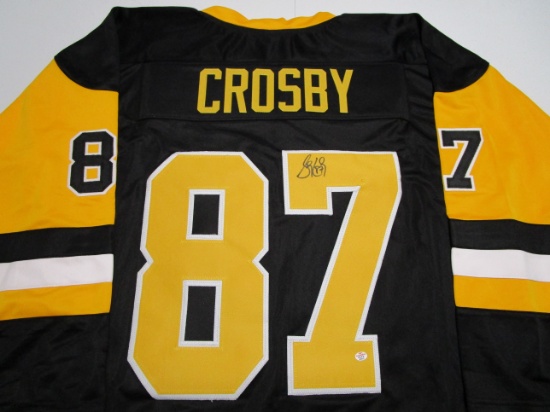 Sidney Crosby of the Pittsburgh Penguins signed autographed hockey jersey PAAS COA 412