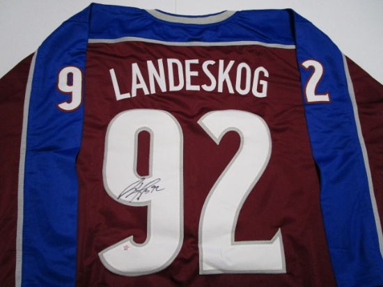 Gabriel Landeskog of the Colorado Avalanche signed autographed hockey jersey PAAS COA 476