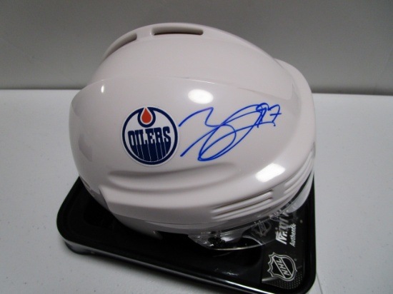 Connor McDavid of the Edmonton Oilers signed autographed mini hockey helmet PAAS COA 450