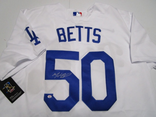 Mookie Betts of the LA Dodgers signed autographed baseball jersey PAAS COA 558