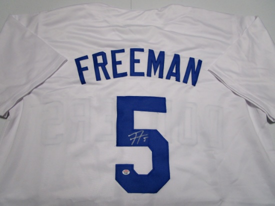 Freddie Freeman of the LA Dodgers signed autographed baseball jersey PAAS COA 087