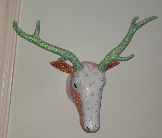 Deer Sculpture - wall hung