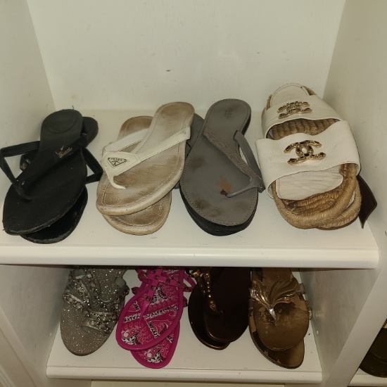Designer sandels - Louis Vuitton and others