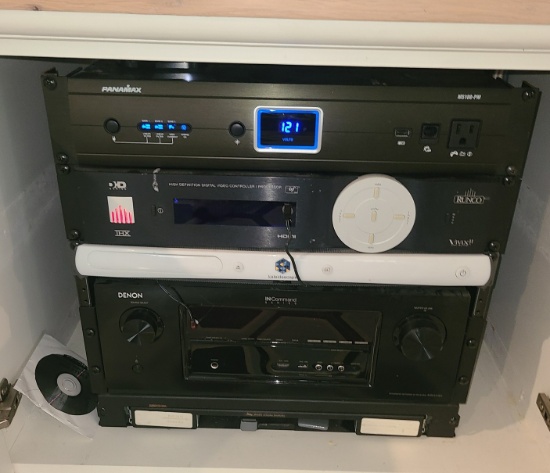 Panamax M5100-PM, Runco Digital video recorder and Denon AVR-2113CI Network AV Reciever