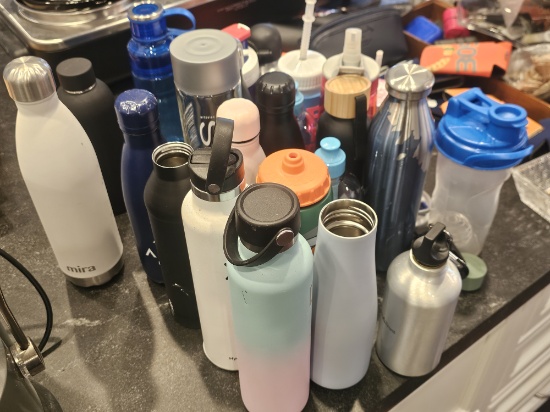 Large Lot of Travel Cups and Tumblers