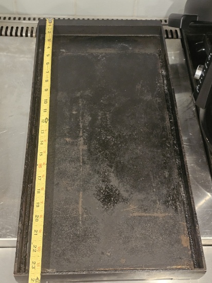 24" Flat Top Griddle Plate
