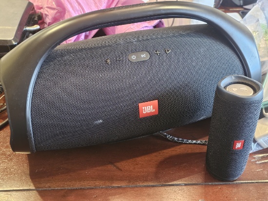 JBL Boombox and Mini Speaker (no power cords)