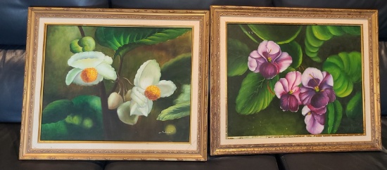 Flowers by Sabina - Signed Artwork - 25 x 22 in