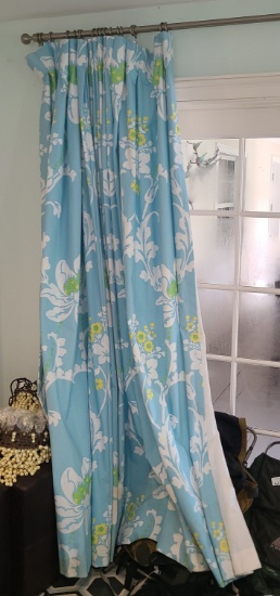 Curtains and rod
