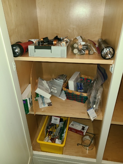 Battries and medical supplies - 2 cabinets