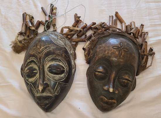 hand Carved African Masks
