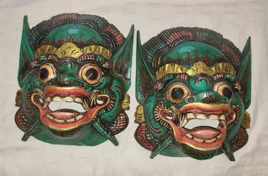 Wood Dragon Masks