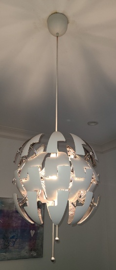 Modern design drop down chandelier - 16 in width