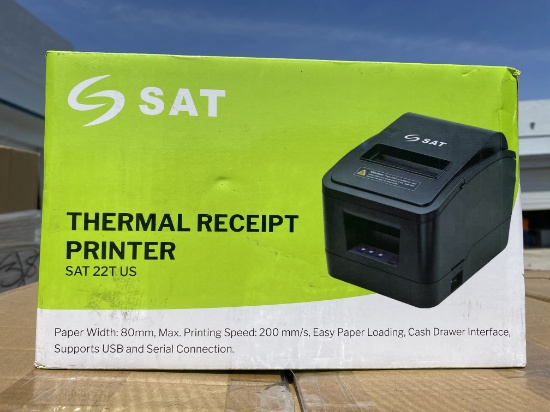 New, In Box SAT PCS 22TUS Thermal Receipt Printer