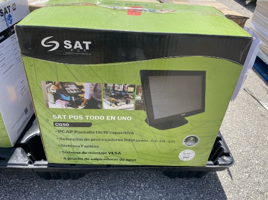 New, In Box SAT PCS CI150 All-In-One 15" POS Capacitive Touchscreen