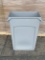 Heavy Duty Gray Plastic Slim Jim Garbage Pails