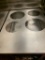 (4) Hole Insert Warmer Table with Undershelf