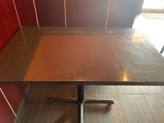 Four Top Commercial Tables with Metal Legs