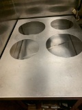 (4) Hole Insert Warmer Table with Undershelf