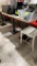 3 tables 24 x 48 white with base, plate  base is