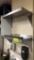 2 stainless steel wall shelves square front 24