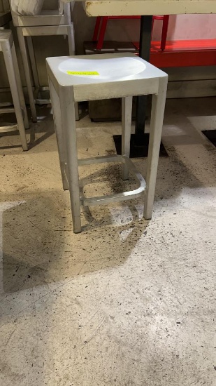 16 counter height barstools brushed aluminum