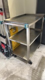 Stainless steel rolling cart