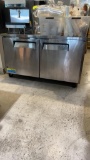 60 inch under counter stainless steel freezer
