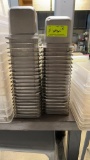44 quarter size deep stainless steel inserts