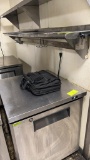 72 inch stainless steel wall shelf with rolled