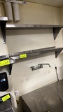 2 stainless steel wall shelf with square edges