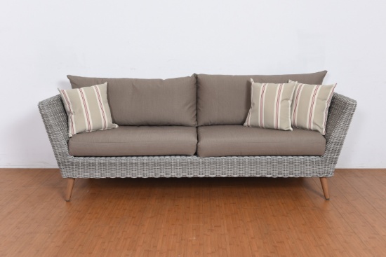 BRAND NEW ORIGINAL PACKAGING 84" - 3-SETER SOFA PETAN AND ALUMINUM FRAME