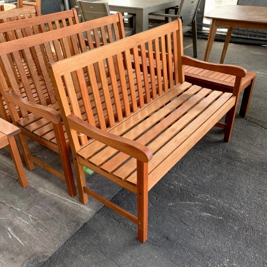 BRAND NEW ORIGINAL PACKAGING 2-SEATER BENCH 47" - SOLID WOOD
