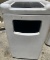 Trash receptacle with top tray holder