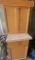 Wood Cabinet with Top and Bottom Storage