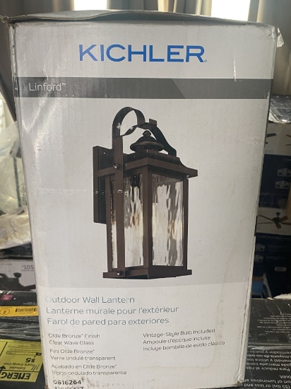 Brand New, In Box Kichler Outdoor Wall Lantern
