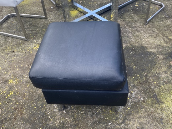 Leather Ottoman