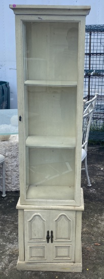 Glass Door Curio Cabinet with Storage