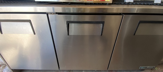 True TUC -72three door refrigerated work top cooler 