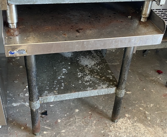 24" Equipment Stand with 2" Backsplash