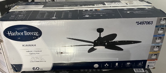 New, In Box Harbor Breeze Kiawah Five Blade LED Lighted Ceiling Fan