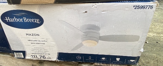 New, In Box Harbor Breeze Mazon Three Blade LED Lighted Ceiling Fan