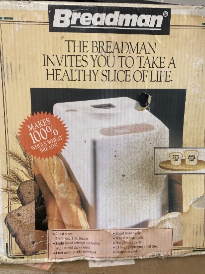 New, In Box Breadman Countertop Bread Maker