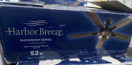 New, In Box Harbor Breeze Summersville Five Blade Lighted Ceiling Fan