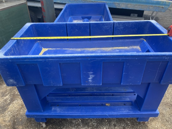 48" Rolling Ice Bin