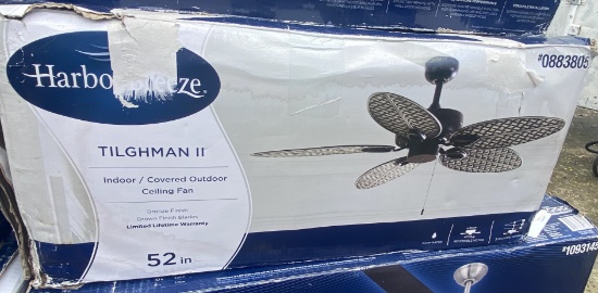 New, In Box Harbor Breeze Tilghman II Five Blade Ceiling Fan
