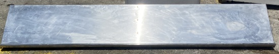 7' stainless steel over shelf