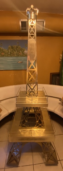 6' metal Eiffel Tower Moet Champagne Tower