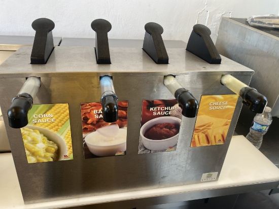 (4) Flavor Server Condiment Dispenser